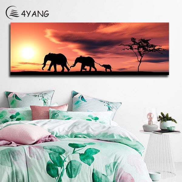 4yang sunset africa elephant oil painting colorful wall art posters prints canvas pictures for living room bedroom home decor
4yang sunset africa elephant oil painting colorful wall art posters prints canvas pictures for living room bedroom home decor