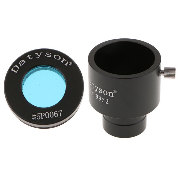 0.965 inch to 1.25'' telescope eyepiece mount adapter ring (24.5mm to 31.7mm) + 0.965" green filter
0.965 inch to 1.25'' telescope eyepiece mount adapter ring (24.5mm to 31.7mm) + 0.965" green filter