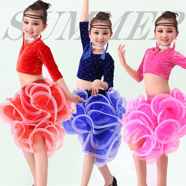 stage wear kids ballroom dance salsa tango rumba samba costume velvet children professional latin dress for girls flamengo skirt, Black;red
stage wear kids ballroom dance salsa tango rumba samba costume velvet children professional latin dress for girls flamengo skirt, Black;red
