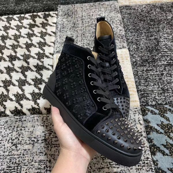 black spikes toe + embroidery + leather red bottom shoes for women,men lace-up sneakers shoes casual shoes ing
black spikes toe + embroidery + leather red bottom shoes for women,men lace-up sneakers shoes casual shoes ing