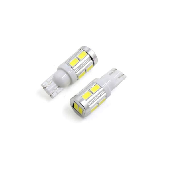 2pcs t10 white 10 5630-smd-led wedge car lights bulb auto dashboard instrument vehicle panel lamp interior w5w 168 192 194 2835
2pcs t10 white 10 5630-smd-led wedge car lights bulb auto dashboard instrument vehicle panel lamp interior w5w 168 192 194 2835