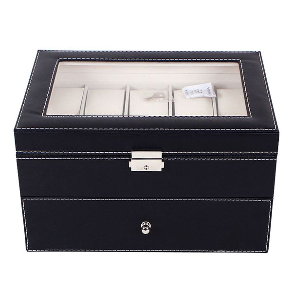 20 grids pu leather watch box case professional holder organizer for clock watches jewelry storage boxes case display, Black;blue
20 grids pu leather watch box case professional holder organizer for clock watches jewelry storage boxes case display, Black;blue