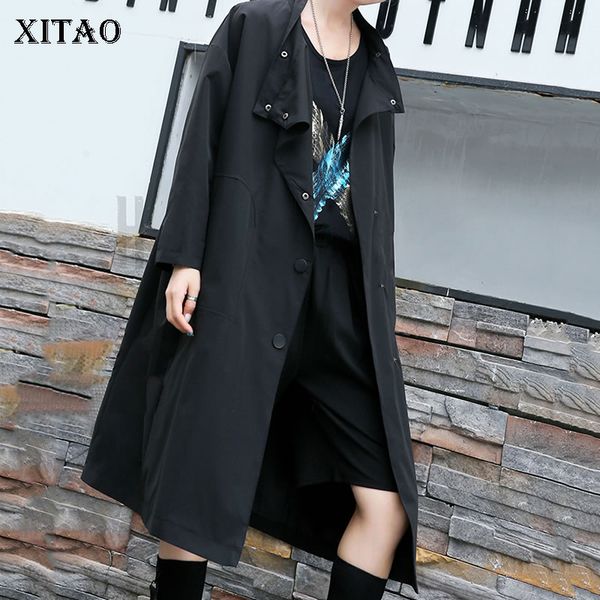 xitao dark style long coat women british style plus size trench coat for women trend 2020 spring windbreaker streetwear xj3463, Tan;black
xitao dark style long coat women british style plus size trench coat for women trend 2020 spring windbreaker streetwear xj3463, Tan;black