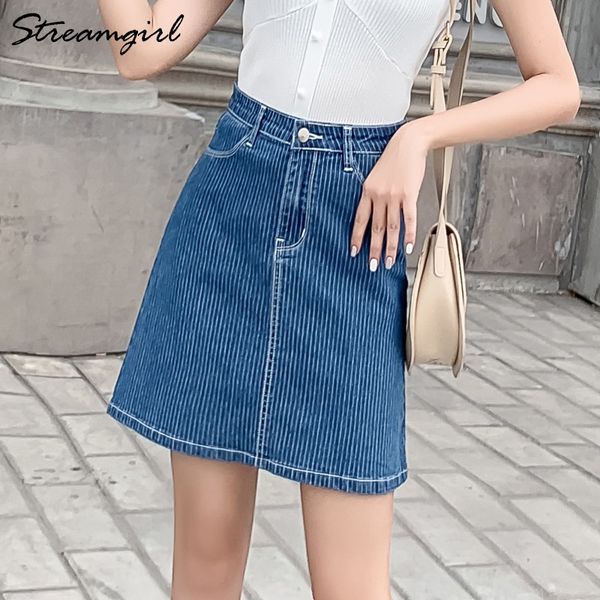 streamgirl mini jeans skirt with stripes vintage a line skirts plus size short skirts womens high waist skirt denim women summer, Black
streamgirl mini jeans skirt with stripes vintage a line skirts plus size short skirts womens high waist skirt denim women summer, Black