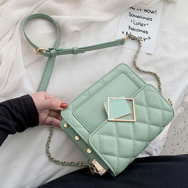 chain pu leather green color crossbody bags for women 2020 lady lock fashion shoulder messenger handbags summer travel bag
chain pu leather green color crossbody bags for women 2020 lady lock fashion shoulder messenger handbags summer travel bag
