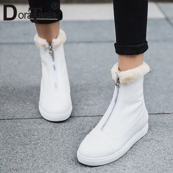 doratasia popular plus size 34-43 winter boots for ladies increased heels zip closure black ankble boots female shoes woman
doratasia popular plus size 34-43 winter boots for ladies increased heels zip closure black ankble boots female shoes woman