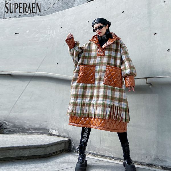 superaen pluz size winter 2020 new women woolen coat wild casual fashion hooded women clothing plaid woolen coat female, Black
superaen pluz size winter 2020 new women woolen coat wild casual fashion hooded women clothing plaid woolen coat female, Black