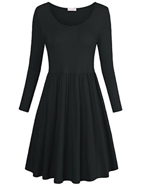 moosungeek women's floral print pleated dress long sleeve vintage a line swing dress, Black;gray
moosungeek women's floral print pleated dress long sleeve vintage a line swing dress, Black;gray