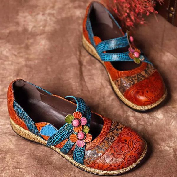 summer women ethnic shoes leather wedges round toe colorful loafers ladies sandals casual embroidered platform zapatos de mujer, Black
summer women ethnic shoes leather wedges round toe colorful loafers ladies sandals casual embroidered platform zapatos de mujer, Black