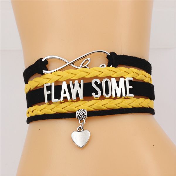 new fashion flaw some infinity love cute heart charm multi-layer bracelet handmade leather bracelets punk jewelry for men&women, Golden;silver
new fashion flaw some infinity love cute heart charm multi-layer bracelet handmade leather bracelets punk jewelry for men&women, Golden;silver
