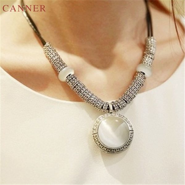vintage round opal necklaces pendants black leather statement necklace women maxi collar jewelry collier femme 2019 bijoux c40, Silver
vintage round opal necklaces pendants black leather statement necklace women maxi collar jewelry collier femme 2019 bijoux c40, Silver