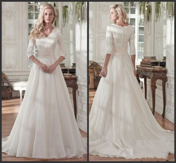2019 с половина рукава vintage v шеи блесток ruched organza плюс размер обшитые пуговицы свадебные платья скромные свадебные платья из бисер, White
2019 с половина рукава vintage v шеи блесток ruched organza плюс размер обшитые пуговицы свадебные платья скромные свадебные платья из бисер, White