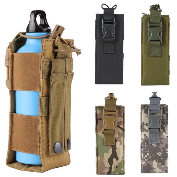 

cqc military tactical molle pouch water bottle holster outdoors camping hiking hunting travel canteen kettle holder bag