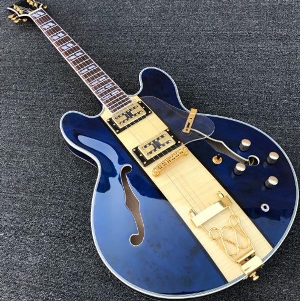 Cu tom emi hollow body jazz electric guitar archguitar flamed maple blue palted maple gold hardware whole hipping
Cu tom emi hollow body jazz electric guitar archguitar flamed maple blue palted maple gold hardware whole hipping