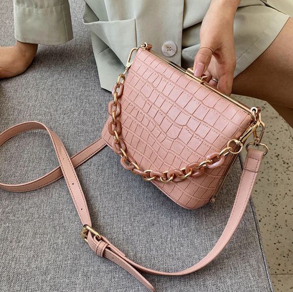 chain shoulder bags for women crocodile female bucket bag acrylic shoulder strap messenger bags handbag
chain shoulder bags for women crocodile female bucket bag acrylic shoulder strap messenger bags handbag