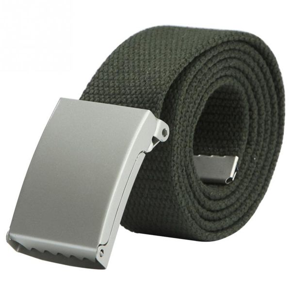 1pc men and women casual solid color canvas belt automatic buckle student army belt waistband, Black;brown
1pc men and women casual solid color canvas belt automatic buckle student army belt waistband, Black;brown