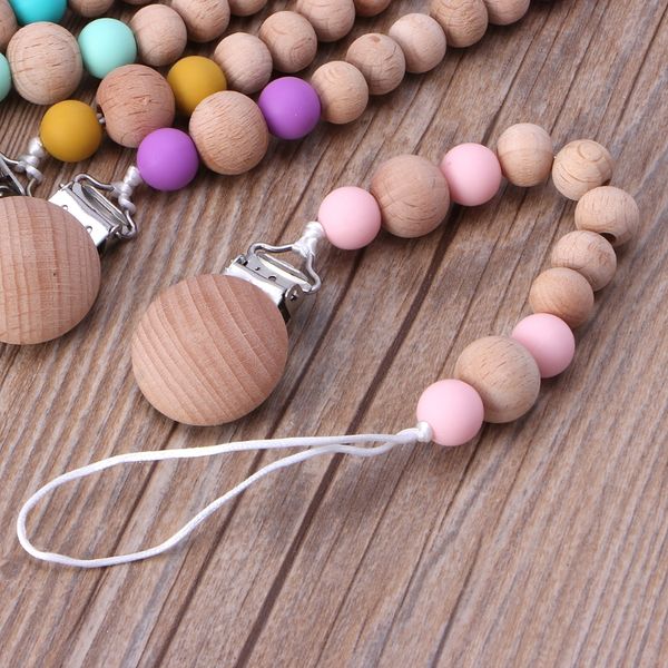 baby dummy chain silicone wood pacifier clips dummy clip newborn teether toy
baby dummy chain silicone wood pacifier clips dummy clip newborn teether toy