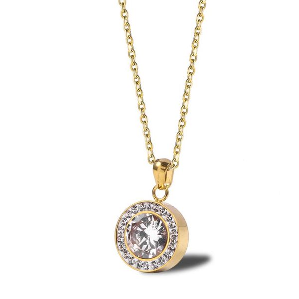 simple shiny zircon pendant necklaces popular titanium steel jewelry woman gift drop shipping, Silver
simple shiny zircon pendant necklaces popular titanium steel jewelry woman gift drop shipping, Silver