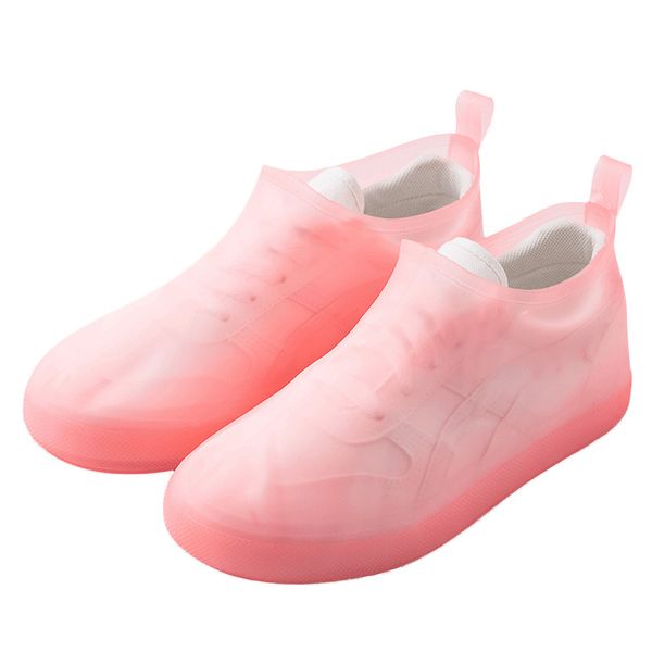 waterproof reusable rain shoes covers rubber slip-resistant rain boot overshoes men&women shoes accessories, White;pink
waterproof reusable rain shoes covers rubber slip-resistant rain boot overshoes men&women shoes accessories, White;pink
