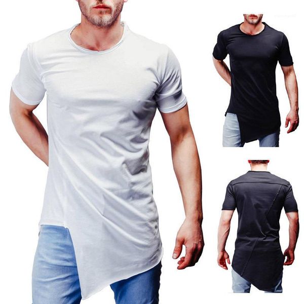 designer tshirt pullover short sleeve irregular mens tees breathable sport casual teenager apparel solid color mens, White;black
designer tshirt pullover short sleeve irregular mens tees breathable sport casual teenager apparel solid color mens, White;black