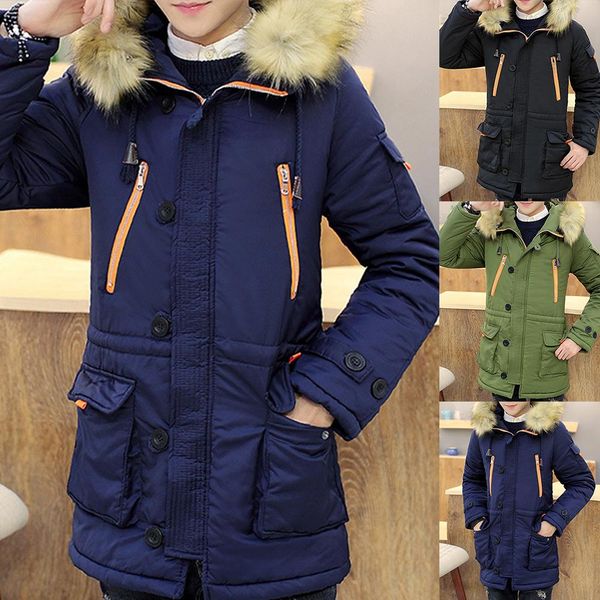 men winter parka warm plush long sleeve hooded winter jacket coat erkek mont green black navy blue overcoat abrigo hombre s-3xl
men winter parka warm plush long sleeve hooded winter jacket coat erkek mont green black navy blue overcoat abrigo hombre s-3xl