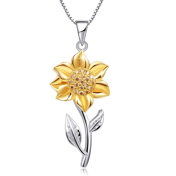 fashion sunflower necklace for women rose gold/yellow gold color statement pendant necklace wedding jewelry gifts dropshipping, Silver
fashion sunflower necklace for women rose gold/yellow gold color statement pendant necklace wedding jewelry gifts dropshipping, Silver