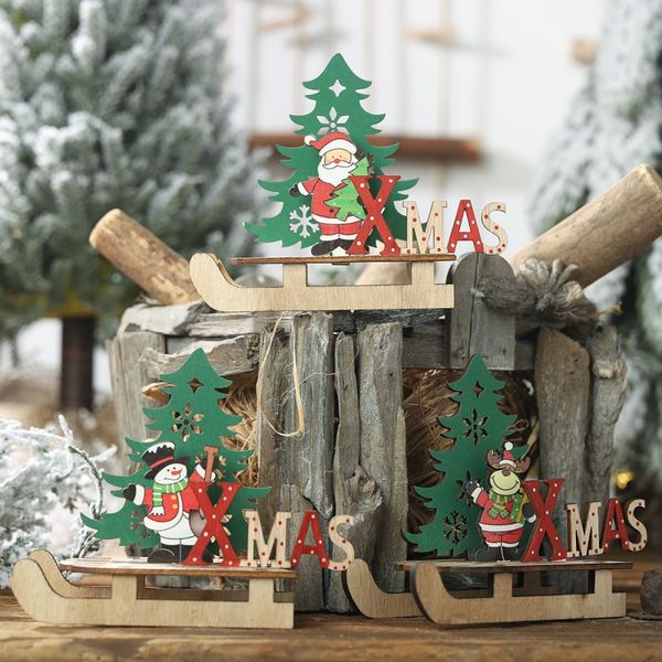 christmas wood sled crafts diy deskornaments christmas tree snowman indoor holiday party decoration
christmas wood sled crafts diy deskornaments christmas tree snowman indoor holiday party decoration