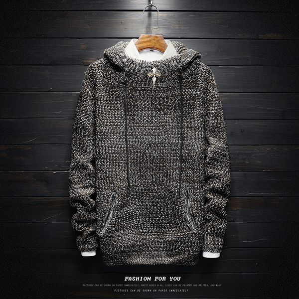 autumn winter brand men sweater o-neck personality trend wear long sleeved sweater knit jumper warm hooded sweaters, White;black
autumn winter brand men sweater o-neck personality trend wear long sleeved sweater knit jumper warm hooded sweaters, White;black