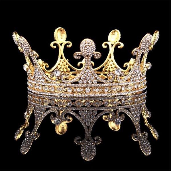 baroque queen king gold bride tiara crown headdress prom bridal tiaras and crowns wedding hair jewelry accessories pageant, Golden;white
baroque queen king gold bride tiara crown headdress prom bridal tiaras and crowns wedding hair jewelry accessories pageant, Golden;white