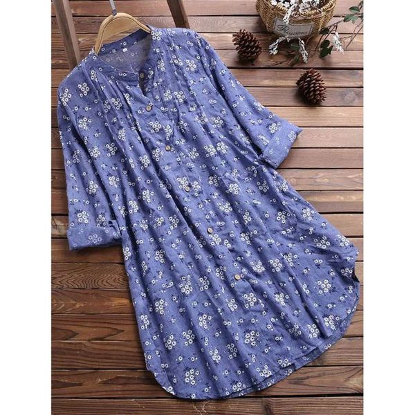 womens loose cotton blouses v-neck pleated floral print long sleeve casual shirt dress s-5xl, White
womens loose cotton blouses v-neck pleated floral print long sleeve casual shirt dress s-5xl, White