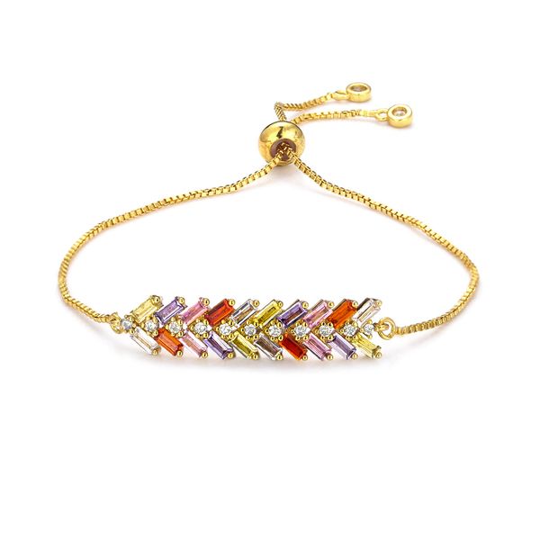 fashion women's rainbow wheat ear bracelets gold cz colorful zircon bracelet bangle adjustable chain bracelet for women, Golden;silver
fashion women's rainbow wheat ear bracelets gold cz colorful zircon bracelet bangle adjustable chain bracelet for women, Golden;silver