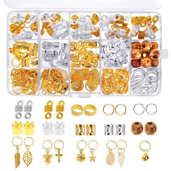 229 pieces dreadlocks beads diy hair braid accessories with braid rings hair hoops, dreadlocks beads, clips and natural pai, Golden;white
229 pieces dreadlocks beads diy hair braid accessories with braid rings hair hoops, dreadlocks beads, clips and natural pai, Golden;white