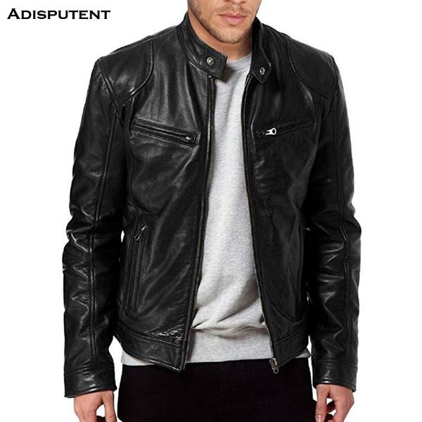 adisputent autumn and winter men's leather stand collor zipper motorcycleg jacket biker jacket men's plus velvet, Black;brown
adisputent autumn and winter men's leather stand collor zipper motorcycleg jacket biker jacket men's plus velvet, Black;brown