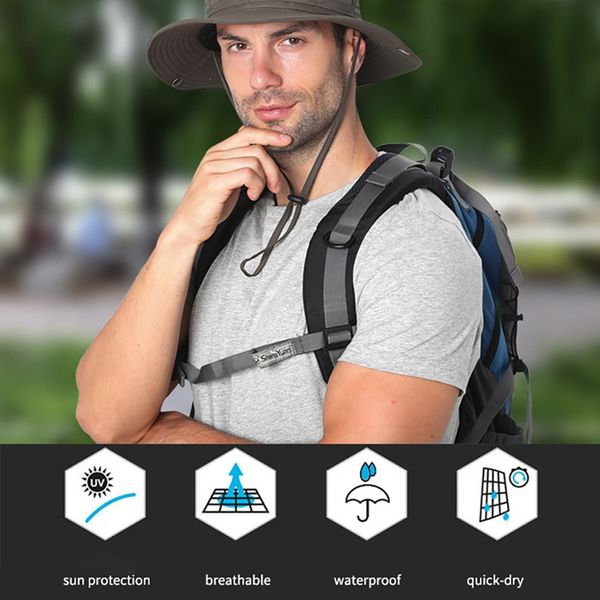 bucket hat water resistant quick drying adjustable sunshade outdoor fisherman cap with chin string for fishing climbing, Black;white
bucket hat water resistant quick drying adjustable sunshade outdoor fisherman cap with chin string for fishing climbing, Black;white