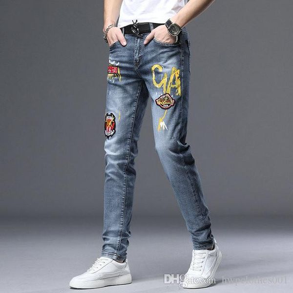 purple brand jeans new arrival brand designer men denim slim jeans embroidery pants fashion holes trousers mens skinny jeans, Blue
purple brand jeans new arrival brand designer men denim slim jeans embroidery pants fashion holes trousers mens skinny jeans, Blue