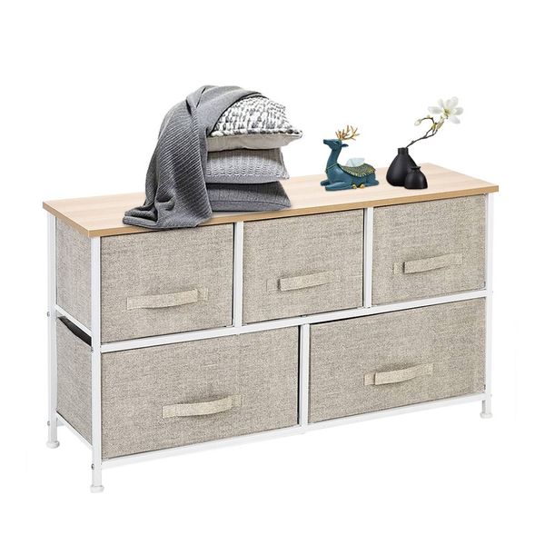 2-tier wide closet dresser nursery dresser tower with fabric drawers linen nightstand
2-tier wide closet dresser nursery dresser tower with fabric drawers linen nightstand
