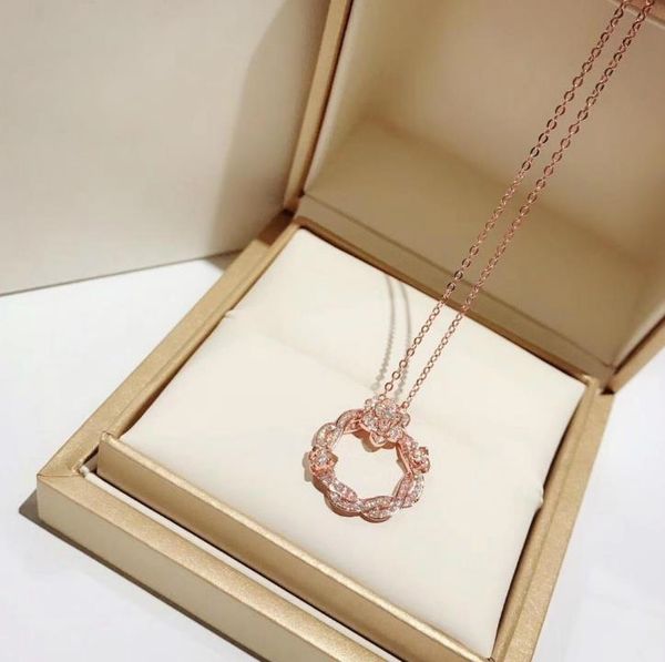 luxury designer jewelry women necklaces vine wreath rose diamond pendant 14 k gold necklace fashion accessory gift, Silver
luxury designer jewelry women necklaces vine wreath rose diamond pendant 14 k gold necklace fashion accessory gift, Silver