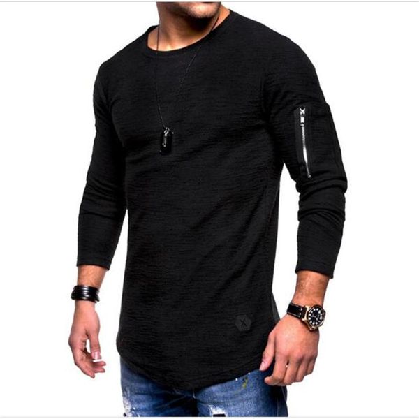 men's t-shirts fashion personality t-shirt cotton round collar arm zipper long sleeve pure color casual, White;black
men's t-shirts fashion personality t-shirt cotton round collar arm zipper long sleeve pure color casual, White;black