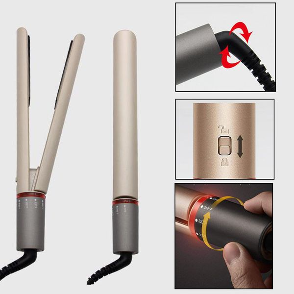 professional hair straighteners 2 in 1 straightening&curling tourmaline ceramic flat iron adjustable temperature hair styling tools, Black
professional hair straighteners 2 in 1 straightening&curling tourmaline ceramic flat iron adjustable temperature hair styling tools, Black