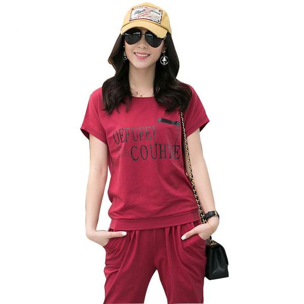 new printed letter 2 piece set casual women tracksuits t -shirts +calf -length pants sporting suits plus size 4xl female fashion slim, Gray
new printed letter 2 piece set casual women tracksuits t -shirts +calf -length pants sporting suits plus size 4xl female fashion slim, Gray