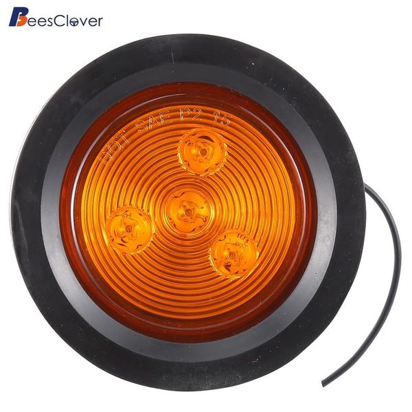 beesclover truck trailer warning light 2.5" round side marker clearance light 4led 12v 100% waterproof long operating life r18
beesclover truck trailer warning light 2.5" round side marker clearance light 4led 12v 100% waterproof long operating life r18