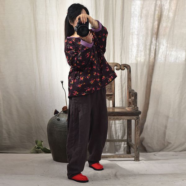 women thin short padded ladies vintage parkas vintage print floral shirt 2020 spring autumn outerwear padded shirt, Black
women thin short padded ladies vintage parkas vintage print floral shirt 2020 spring autumn outerwear padded shirt, Black