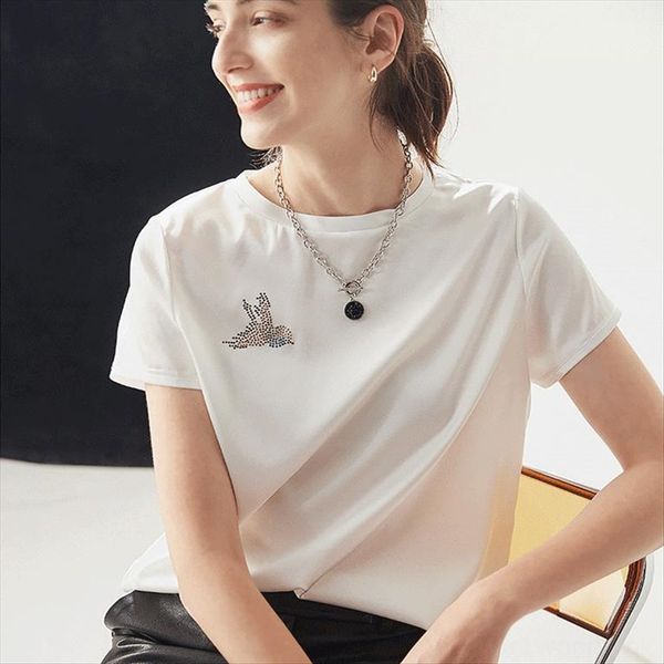 ji shu 2020 short-sleeved t-shirt women's mulberry thin loose casual summer ji shu 2020 silk short-sleeved t-shirt women's mulberr, White
ji shu 2020 short-sleeved t-shirt women's mulberry thin loose casual summer ji shu 2020 silk short-sleeved t-shirt women's mulberr, White