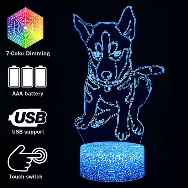 kids night lights 3d illusion puppy style touch led table lamp children room decoration lighting creative gifts for christmas
kids night lights 3d illusion puppy style touch led table lamp children room decoration lighting creative gifts for christmas