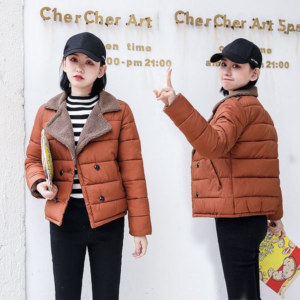 loose coat woman winter short fund thickening back winter season down cotton suit-dress cotton-padded jacket self-cultivation, Tan;black
loose coat woman winter short fund thickening back winter season down cotton suit-dress cotton-padded jacket self-cultivation, Tan;black