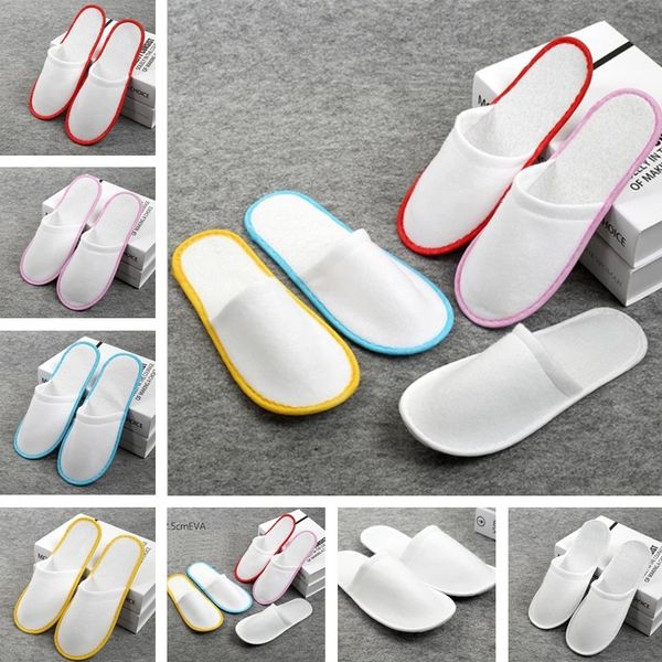 anti-slip disposable slippers travel l spa home guest shoes multi-colors one-time breathable soft slippers ib335
anti-slip disposable slippers travel l spa home guest shoes multi-colors one-time breathable soft slippers ib335
