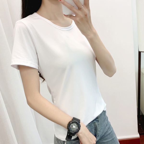 women's t-shirt undecorated advertising shirt fashion group clothing cultural custom event short sleeve, White
women's t-shirt undecorated advertising shirt fashion group clothing cultural custom event short sleeve, White