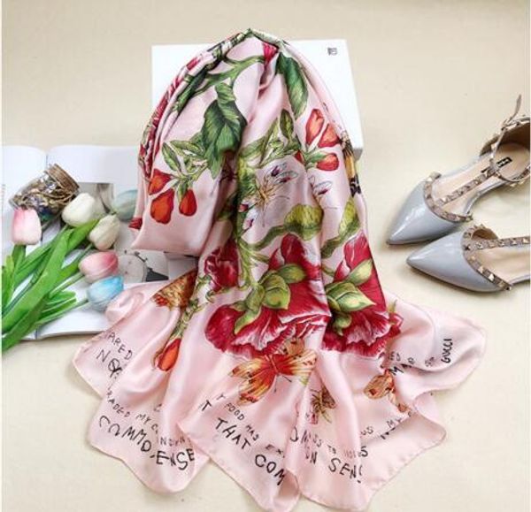 new brand national wind butterfly flower letters new silk satin imitation silk scarf star with a soft light female shawl, Blue;gray
new brand national wind butterfly flower letters new silk satin imitation silk scarf star with a soft light female shawl, Blue;gray