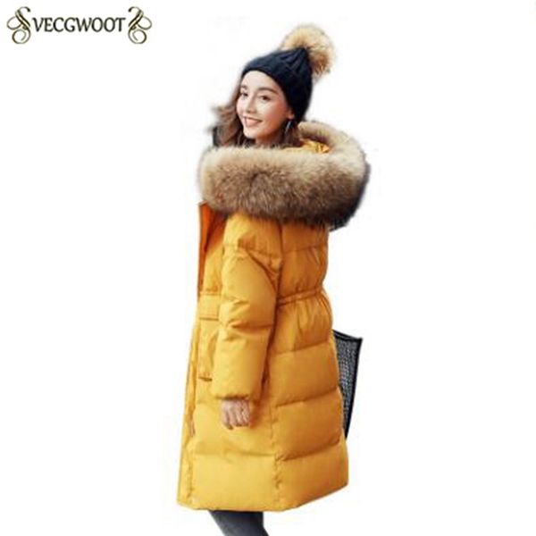fashion big fur collar females parkas medium long 2018 winter new women down thicker warm lady coat slim korean outerwear pr284, Black
fashion big fur collar females parkas medium long 2018 winter new women down thicker warm lady coat slim korean outerwear pr284, Black