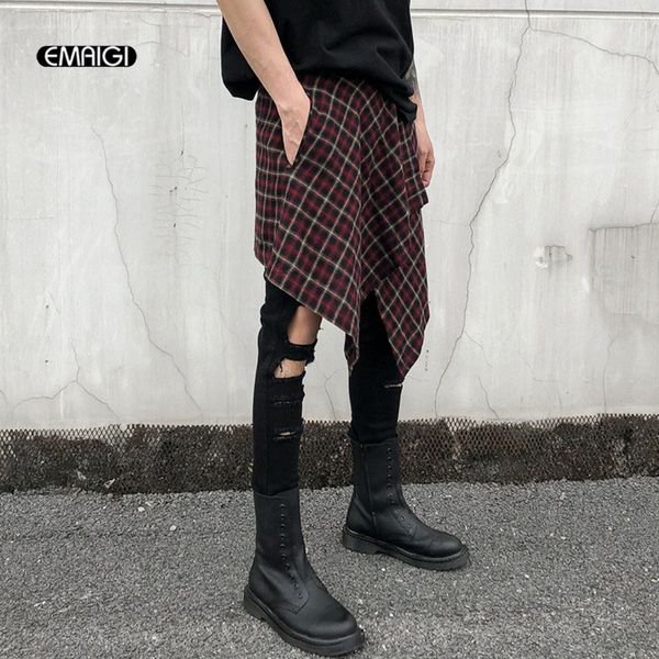 мужчины повседневная плед короткие юбки брюки high street hip hop танцы костюмы pant мужской моды брюки сценическое, Black
мужчины повседневная плед короткие юбки брюки high street hip hop танцы костюмы pant мужской моды брюки сценическое, Black